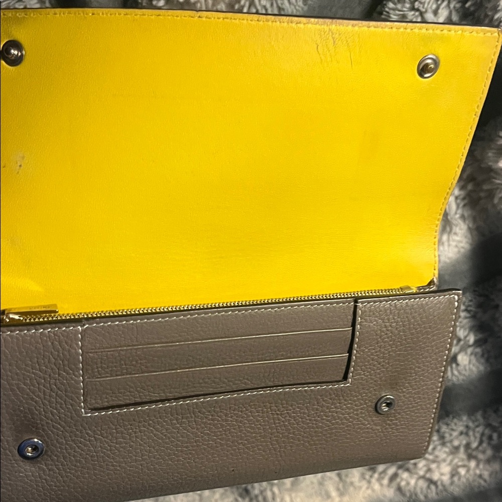 Luxury Celine Long Taupe Leather Wallet - Picture 16 of 16